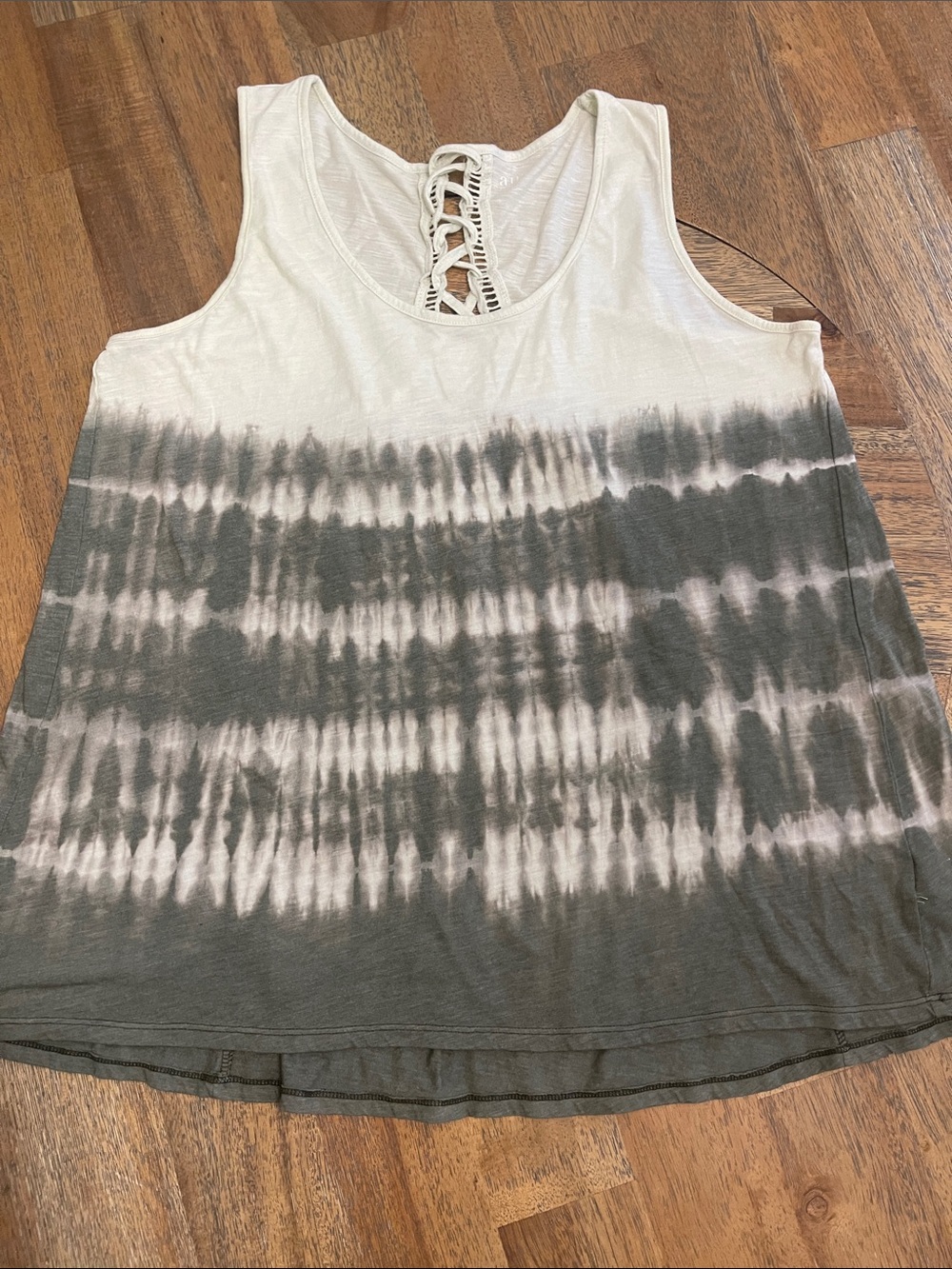 a.n.a Tie-Dye Scoop Neck Tank
